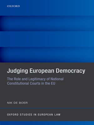 cover image of Judging European Democracy